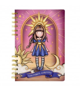 ΣΗΜΕΙΩΜΑΤΑΡΙΟ ΣΠΙΡΑΛ SANTORO GORJUSS WIROBOUND NOTEBOOK 16X21cm 192 ΡΙΓΕ ΣΕΛ. - RAY OF LIGHT 1258GJ02