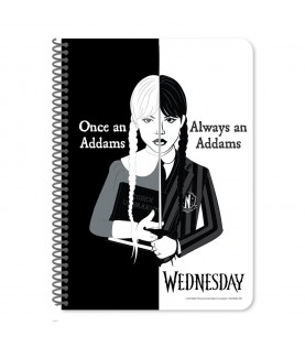 *ΤΕΤΡΑΔΙΟ ΣΠΙΡΑΛ DIAKAKIS 17X25 2 ΘΕΜΑΤΩΝ 60φ WEDNESDAY - ADDAMS 000503665